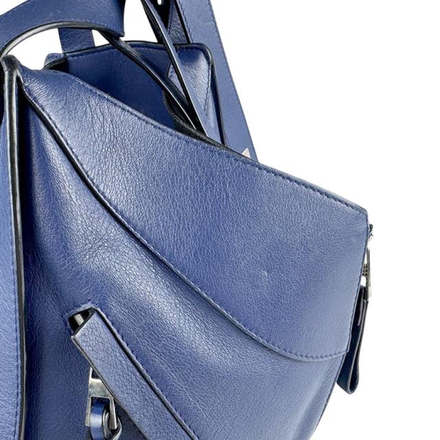 LOEWE ロエベ ハンモック ハンドバッグ ショルダーバッグ ネイビー