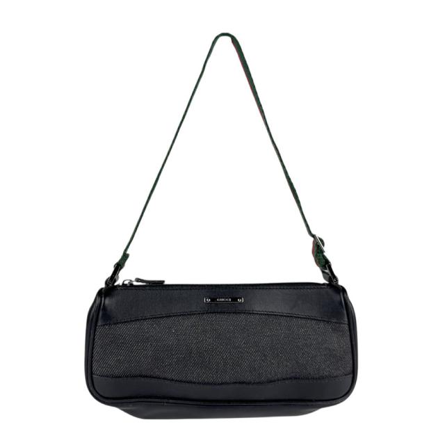 GUCCI グッチ 92820 ハンドバッグ ブラック/グリーン/レッド 14054 レディース【中古】 z5817