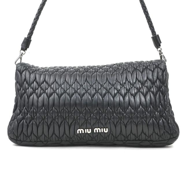 MIUMIU ミュウミュウ マテラッセ 5BD233 ショルダーバッグ ブラック