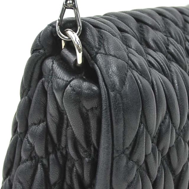 MIUMIU ミュウミュウ マテラッセ 5BD233 ショルダーバッグ ブラック