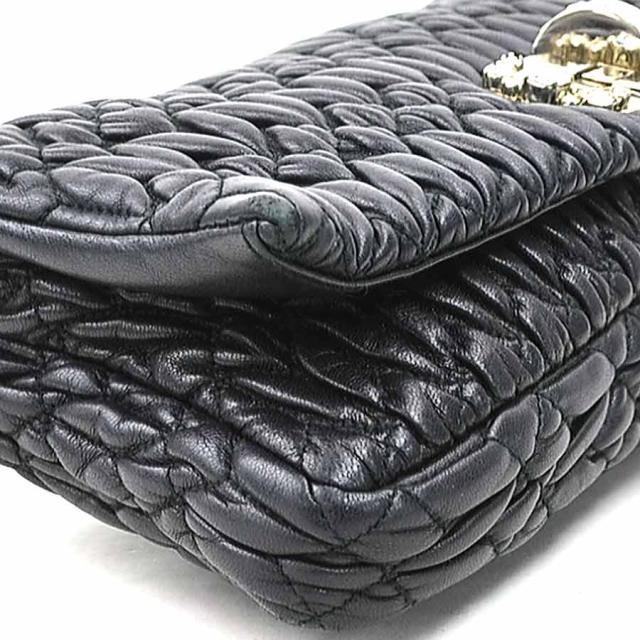 MIUMIU ミュウミュウ マテラッセ 5BD233 ショルダーバッグ ブラック 14054 レディース【中古】 r10637j MIUMIU ミュウミュウ マテラッセ 5BD233 ショルダーバッグ ブラック