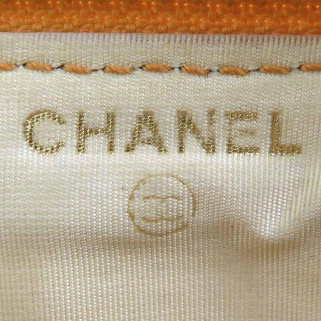 CHANEL シャネル ラウンドファスナー長財布 オレンジ 14062 レディース