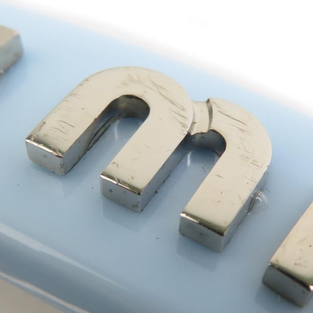 MIUMIU ミュウミュウ バレッタ ライトブルー×シルバー 14067