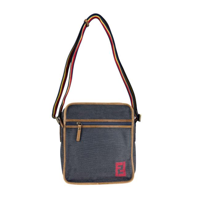 Christian Dior クリスチャンディオール ショルダーバッグ ネイビー×ブラウン 14066 ユニセックス【中古】 z5852