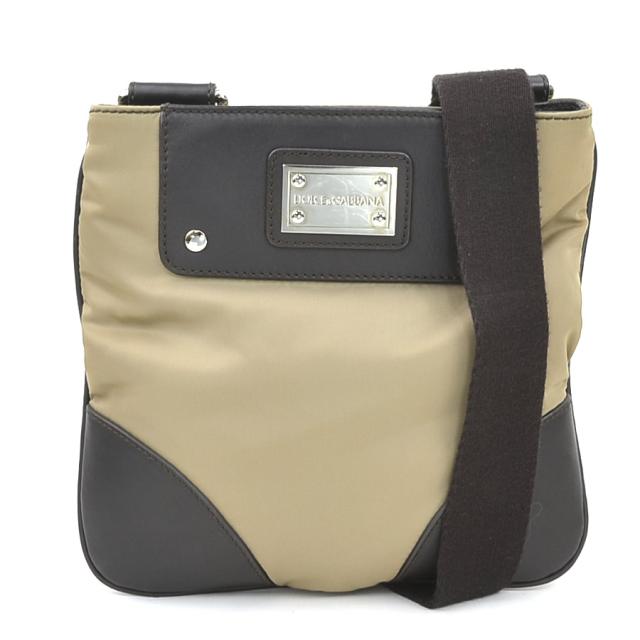 DOLCE&GABBANA ドルチェアンドガッバーナ ショルダーバッグ ブラウン 14057 ユニセックス【中古】 h31273a
