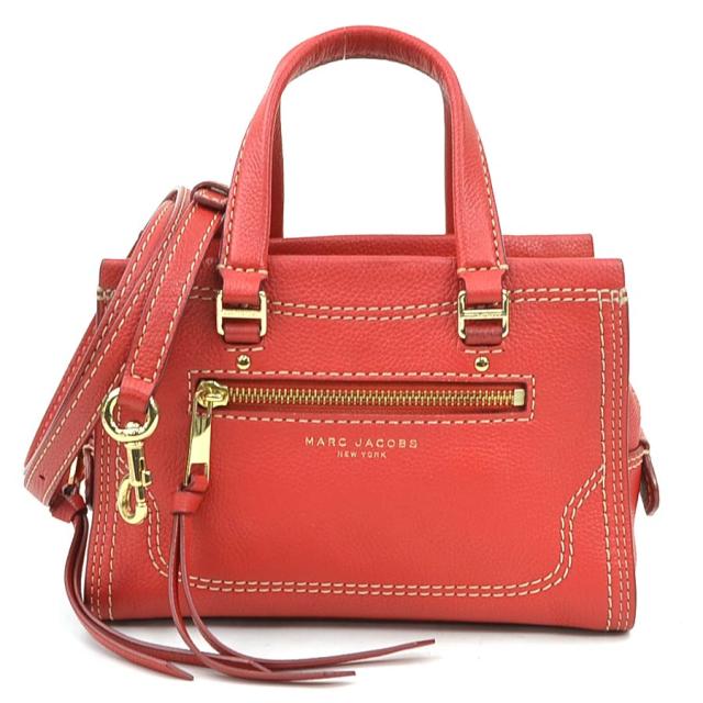 MARC JACOBS マークジェイコブス ハンドバッグ ショルダーバッグ レッド 14060 レディース【中古】 h31276j