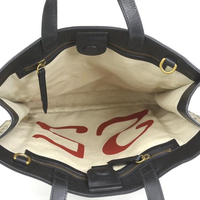GUCCI グッチ ビープリント 450950 ハンドバッグ ショルダーバッグ ブラック×ブラウン 14054 メンズ【中古】 h31279a GUCCI グッチ ビープリント 450950 ハンドバッグ ショルダーバッグ
