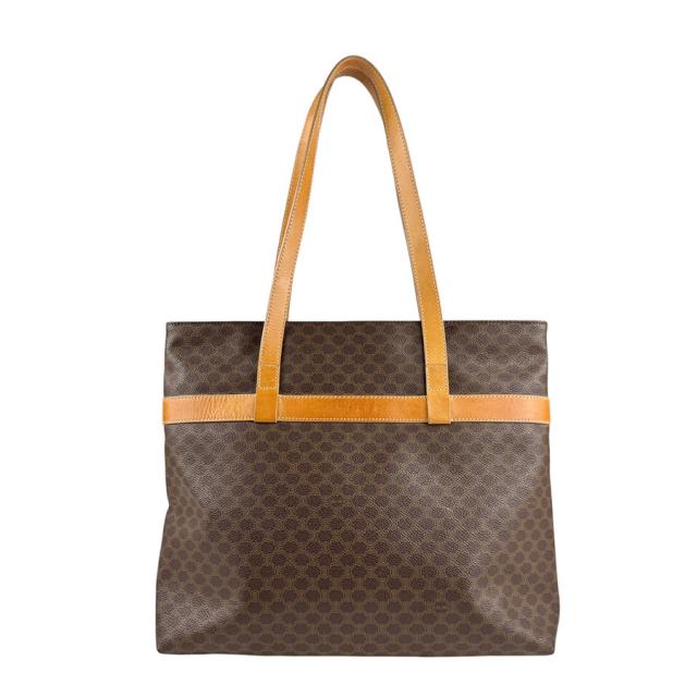 CELINE セリーヌ マカダム ショルダーバッグ トートバッグ ブラウン 14057 レディース【中古】 e60274k CELINE セリーヌ マカダム ショルダーバッグ ブラウン 14057 ユニ