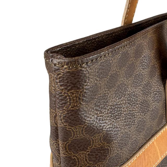 CELINE セリーヌ マカダム ショルダーバッグ ブラウン 14057 ユニ