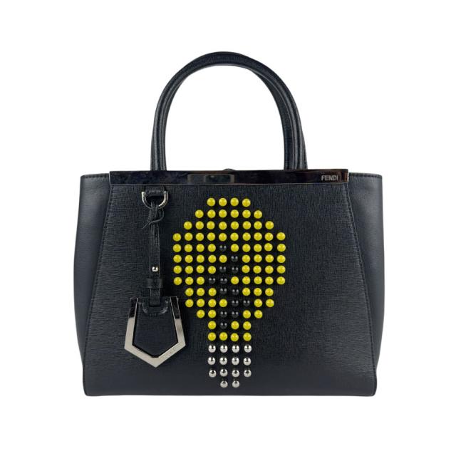 FENDI フェンディ プチ トゥージュール 8BH253-67K ハンドバッグ ショルダーバッグ ブラック 14054 レディース【中古】 z5895