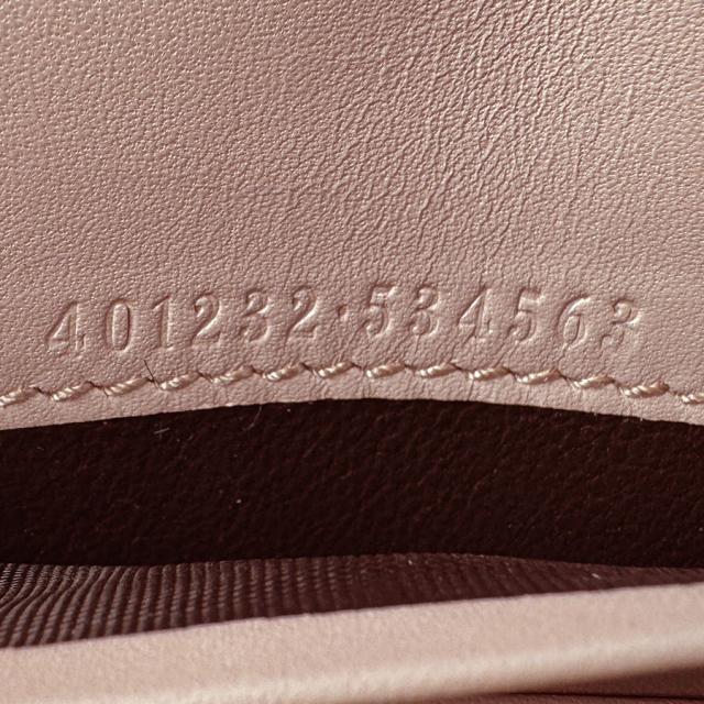 GUCCI グッチ 401232 チェーンウォレット ピンク×ブラウン 14061【中古