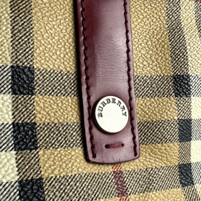 BURBERRY バーバリー ショルダーバッグ ベージュ×レッド 14059