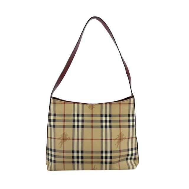 BURBERRY バーバリー ショルダーバッグ ベージュ×レッド 14059