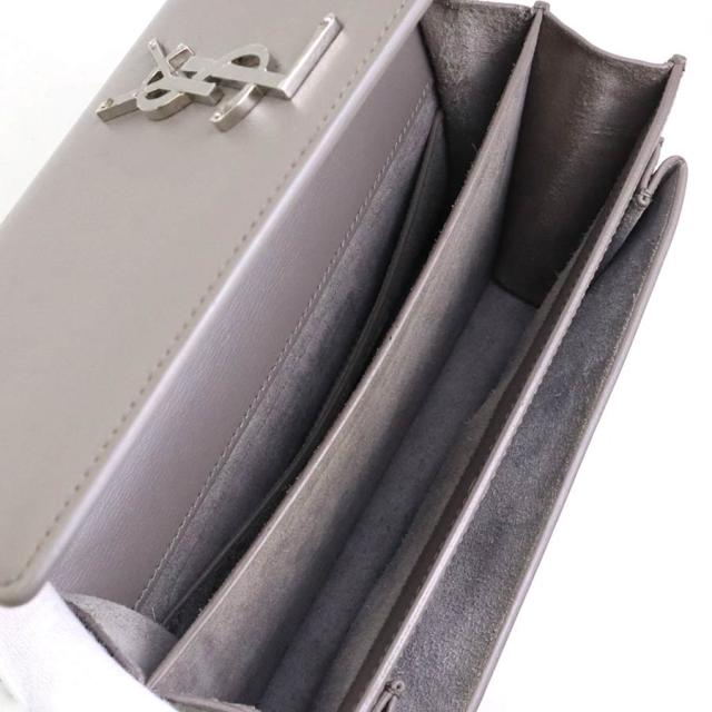 SAINT LAURENT サンローラン ショルダーバッグ グレー/シルバー 14055 レディース【中古】 e60593a SAINT LAURENT サンローラン ショルダーバッグ グレー/シルバー 14055