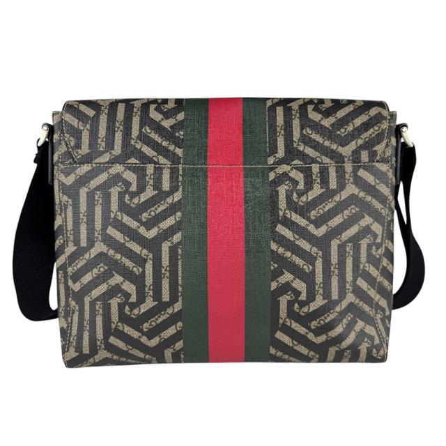 GUCCI グッチ GGカレイド Bee 475432 斜め掛けショルダーバッグ ブラック/ベージュブラウン 14054 メンズ【中古】 z5920 GUCCI グッチ GGカレイド Bee 475432 斜め掛けショルダーバッグ