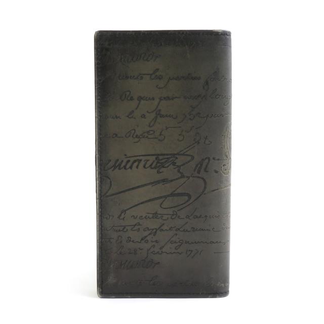 Berluti ベルルッティ イタウバ 二つ折り長財布 ブラック系 14054