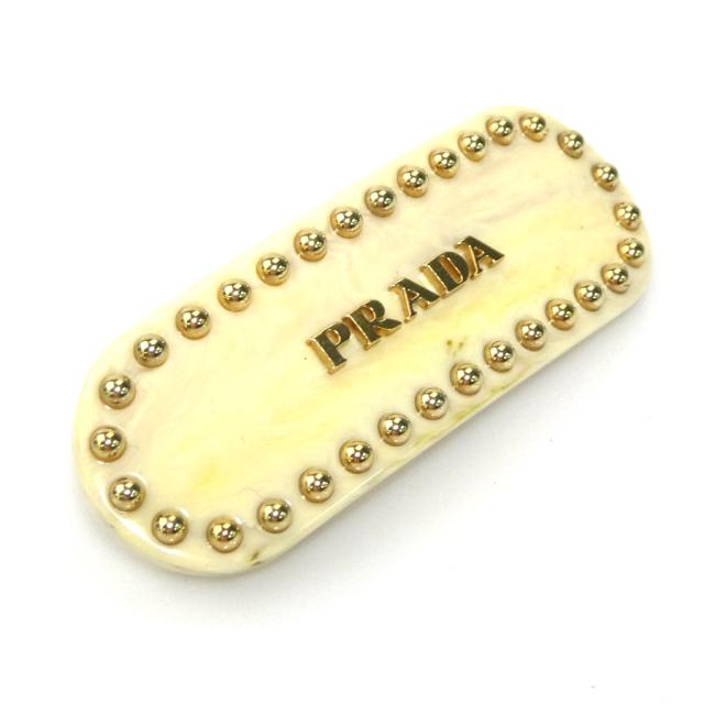 PRADA プラダ バレッタ ベージュ 14059 レディース【中古】 h31328g PRADA プラダ バレッタ ベージュ 14059 レディース【中古】 h31328g