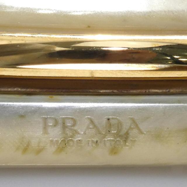 PRADA プラダ バレッタ ベージュ 14059 レディース【中古】 h31328g
