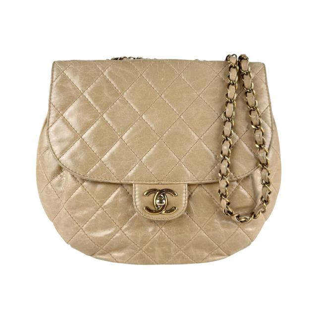 CHANEL シャネル マトラッセ ショルダーバッグ ベージュ 14059 レディース【中古】 z5913