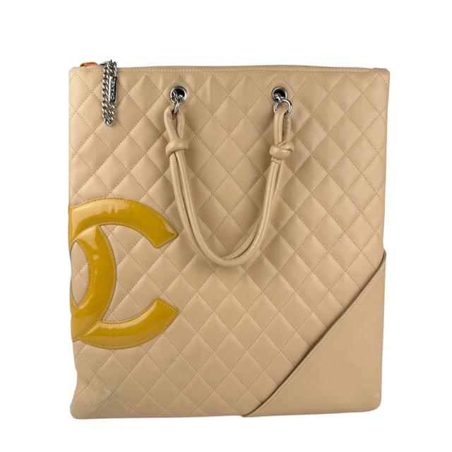 CHANEL シャネル ハンドバッグ ベージュ 14059 レディース【中古】 n1209