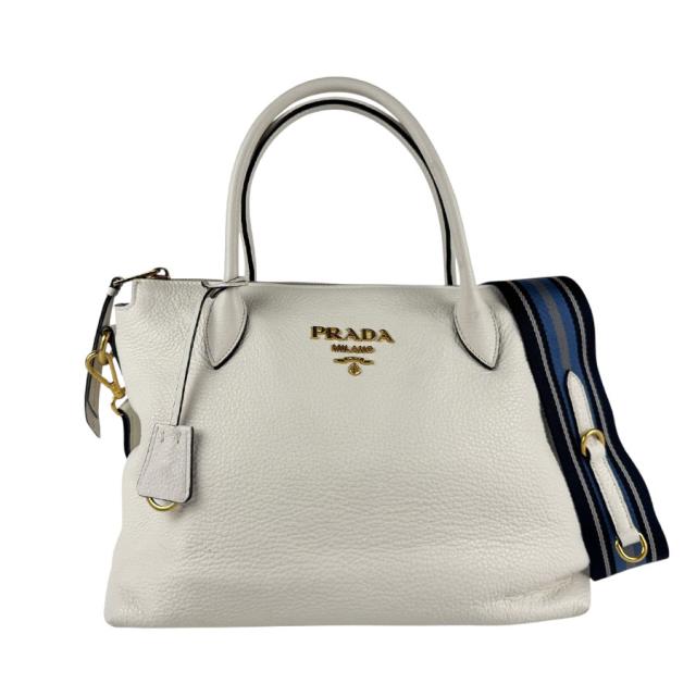 PRADA プラダ ハンドバッグ ショルダーバッグ ホワイト 14056 レディース【中古】 z5964