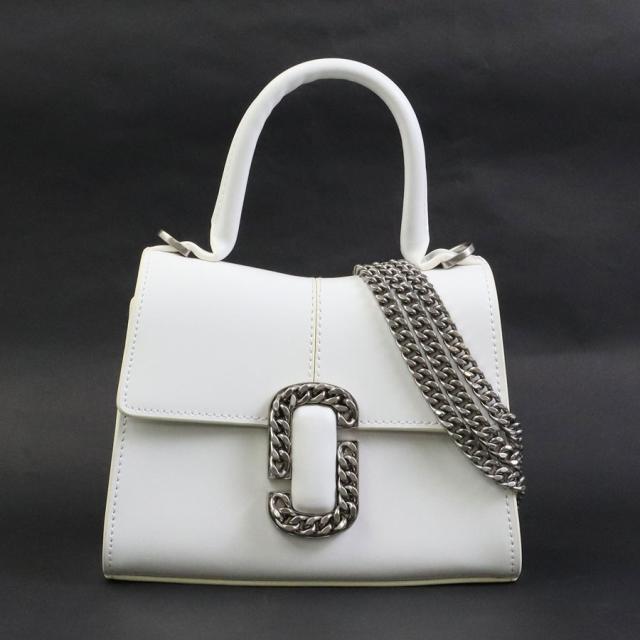 MARC JACOBS マークジェイコブス ハンドバッグ ショルダーバッグ ホワイト 14056 レディース【中古】 56226g