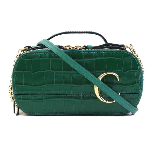 Chloe クロエ ショルダーバッグ グリーン 14065 レディース【中古】 56227a