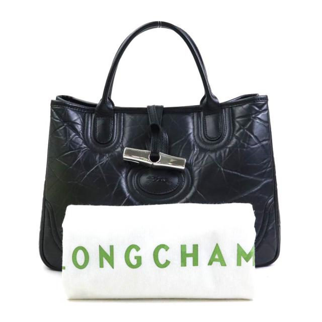 Longchamp ロンシャン ハンドバッグ ブラック 14054 ユニセックス【中古】 56228a Longchamp ロンシャン ハンドバッグ ブラック 14054 ユニセックス