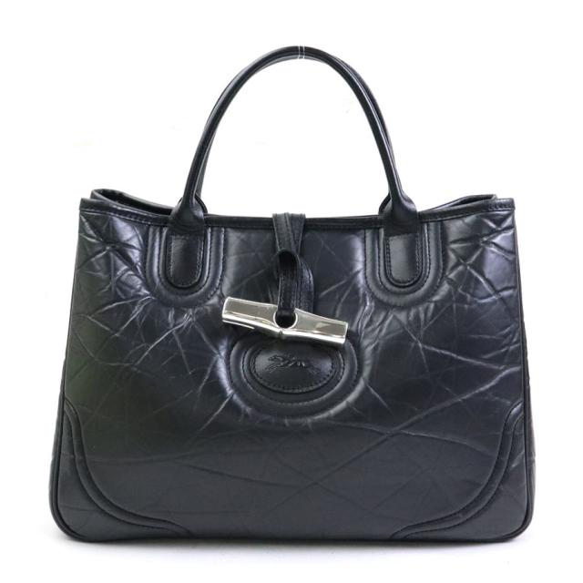 Longchamp ロンシャン ハンドバッグ ブラック 14054 ユニセックス【中古】 56228a