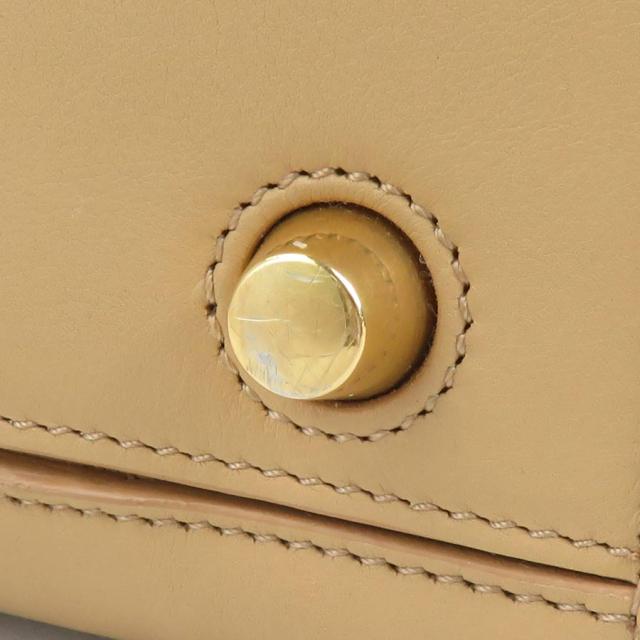 CELINE セリーヌ スモール リング ハンドバッグ ベージュ×ワインレッド