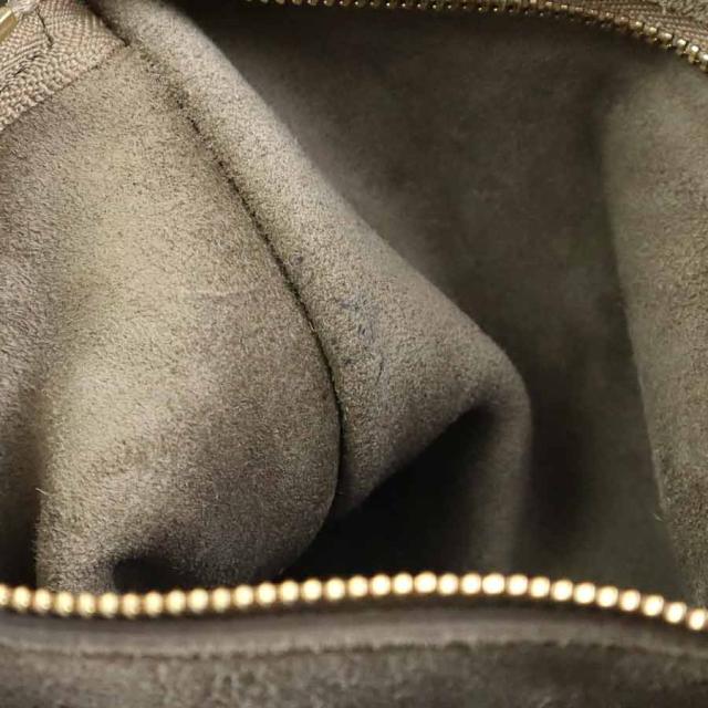 CELINE セリーヌ スモール リング ハンドバッグ ベージュ×ワインレッド