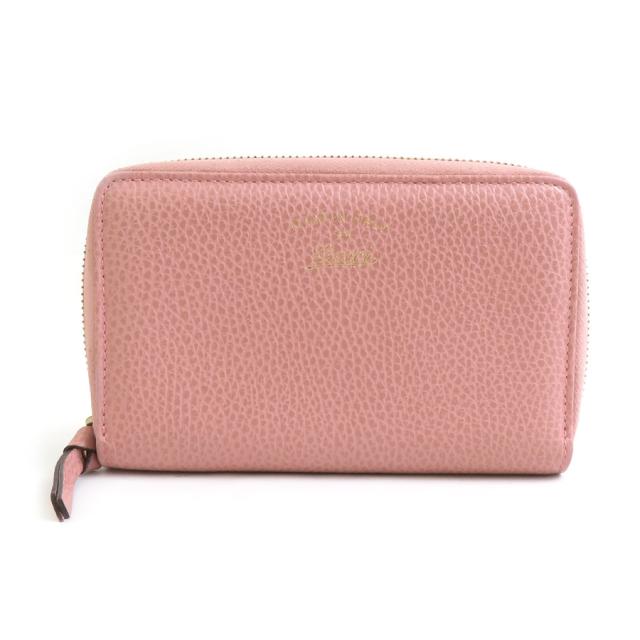 GUCCI グッチ 354497 二つ折り財布 ピンク 14061 レディース【中古】 h31344a