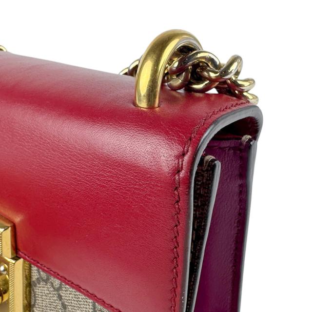 GUCCI グッチ 409487 斜め掛けショルダーバッグ レッド×ブラウン 14060 レディース【中古】 z6009 GUCCI グッチ 409487 斜め掛けショルダーバッグ レッド×ブラウン 14060