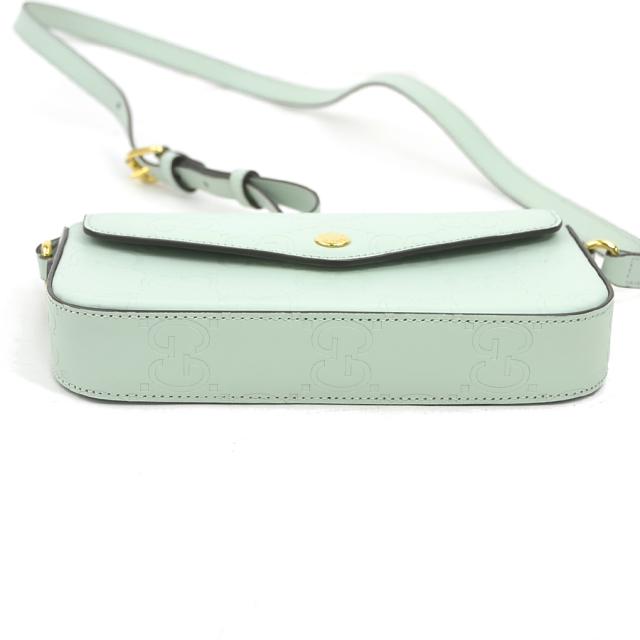 GUCCI グッチ スーパーミニ 772794 ショルダーバッグ ペールグリーン