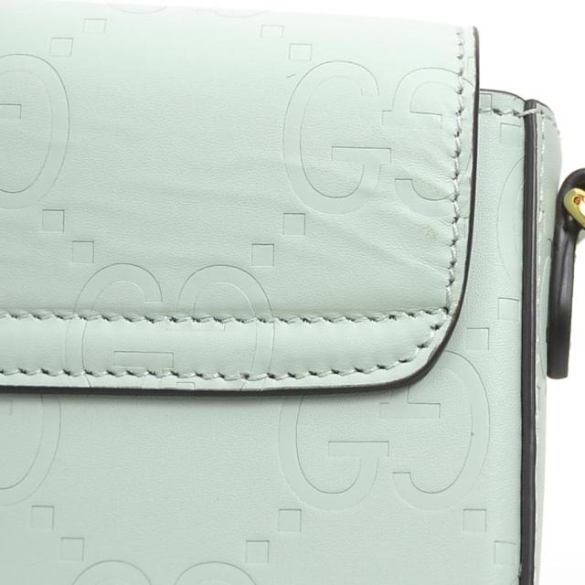 GUCCI グッチ スーパーミニ 772794 ショルダーバッグ ペールグリーン