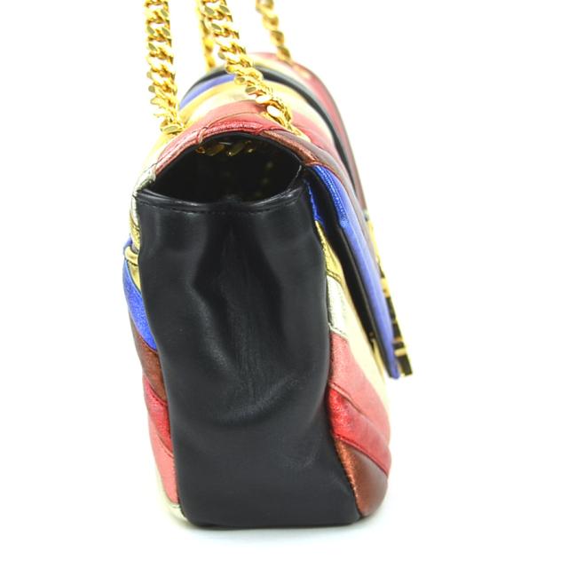 SAINT LAURENT サンローラン 428125 ショルダーバッグ ブラック×マルチカラー 14072 レディース【中古】 90160a SAINT LAURENT サンローラン 428125 ショルダーバッグ ブラック×マルチ