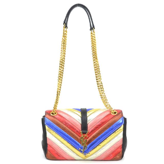 SAINT LAURENT サンローラン 428125 ショルダーバッグ ブラック×マルチ