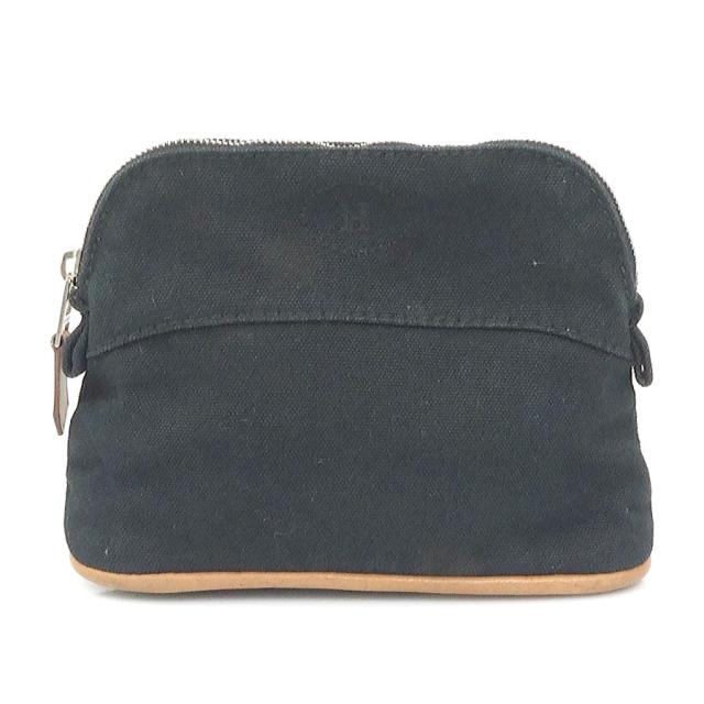 HERMES エルメス ボリードポーチ15 ポーチ ブラック 14054 ユニセックス【中古】 r10664a