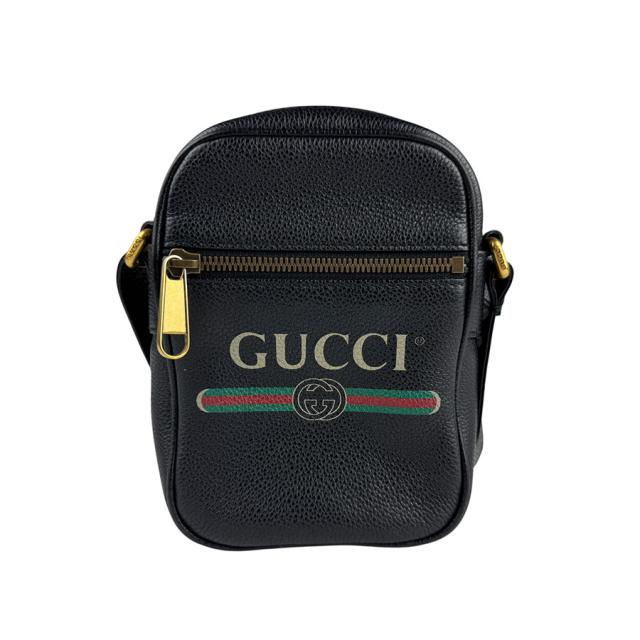 GUCCI グッチ 574803 斜め掛けショルダーバッグ ブラック 14054 メンズ【中古】 z6028