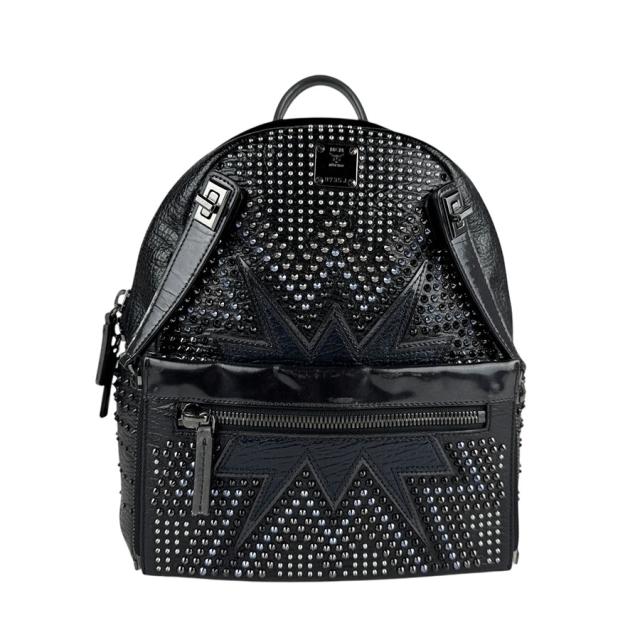 MCM エム シー エム リュック ブラック/ネイビー/シルバー 14054 ユニセックス【中古】 z6068