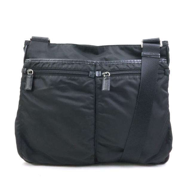 PRADA プラダ 斜め掛けショルダーバッグ ブラック 14054 メンズ【中古】 e60652a