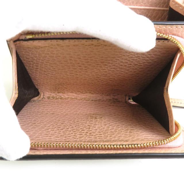 GUCCI グッチ 598587 二つ折り財布 ピンク×ベージュ 14061 レディース