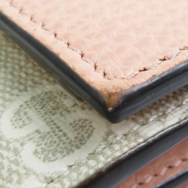 GUCCI グッチ 598587 二つ折り財布 ピンク×ベージュ 14061 レディース