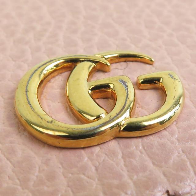 GUCCI グッチ 598587 二つ折り財布 ピンク×ベージュ 14061 レディース【中古】 56252a GUCCI グッチ 598587 二つ折り財布 ピンク×ベージュ 14061 レディース