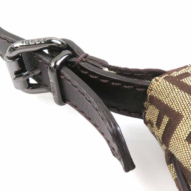 FENDI フェンディ ズッキーノ ショルダーバッグ ブラウン 14057