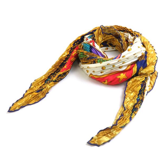 HERMES エルメス CARPE DIEM プリーツスカーフ スカーフ マルチ HERMES エルメス CARPE DIEM プリーツスカーフ スカーフ マルチ