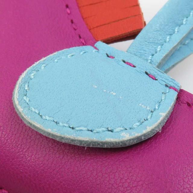 HERMES エルメス ロデオPM チャーム ローズパープル×カーネリアン