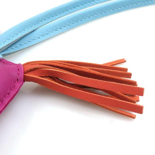 HERMES エルメス ロデオPM チャーム ローズパープル×カーネリアン