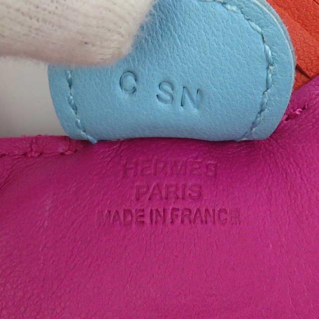 HERMES エルメス ロデオPM チャーム ローズパープル×カーネリアン