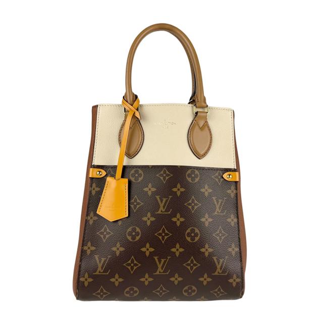 LOUIS VUITTON ルイ ヴィトン フィールド トート MM モノグラム M45376 ハンドバッグ ショルダーバッグ ブラウン/アイボリー 14057 レディース【中古】 z6198